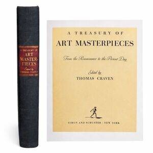 Vintage A Treasury of Art Masterpieces Thomas Craven Hardcover Art Book